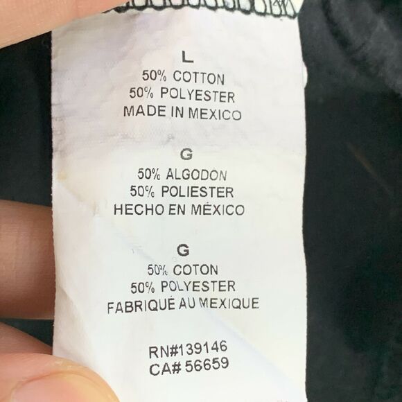 US Army Mens T Shirt Military Tee Size Large Black Short Sleeve Veteran - Picture 8 of 10